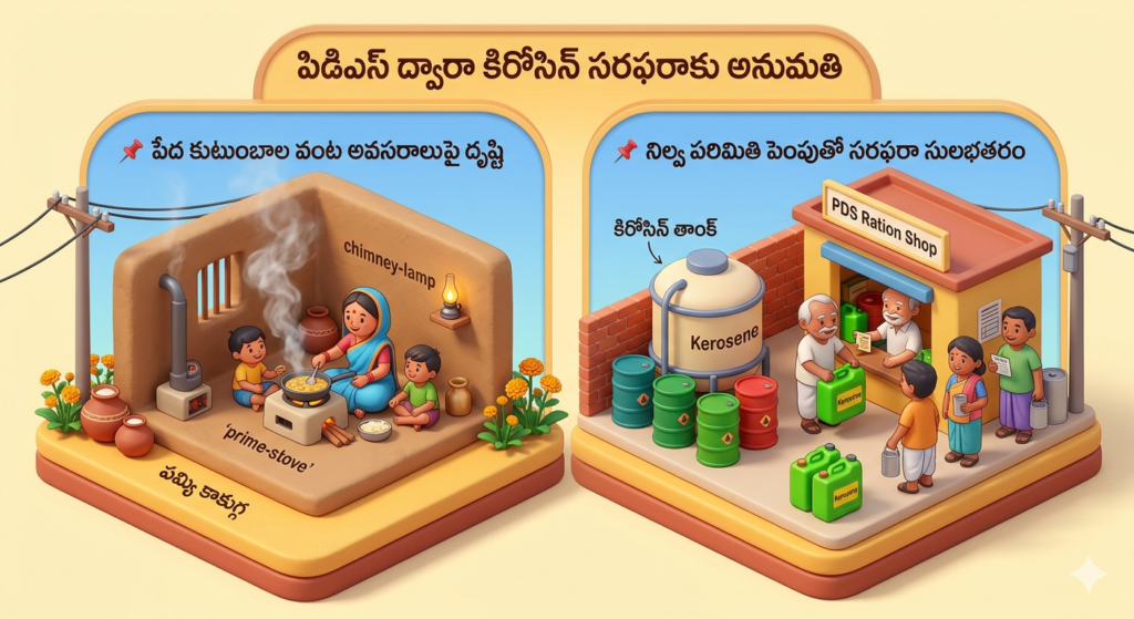 సుపీరియర్ కిరోసిన్ పంపిణీకి కేంద్రం గ్రీన్ సిగ్నల్