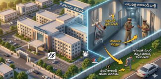 గుంటూరు జీజీహెచ్లో రిమాండ్ ఖైదీ పరారీ