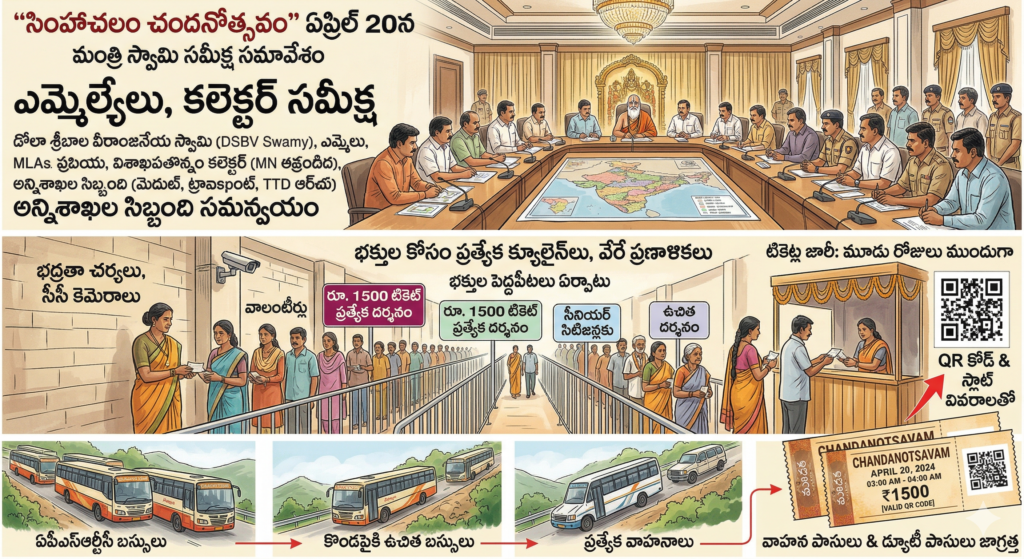 చందనోత్సవ ఏర్పాట్లు సిద్ధం ..