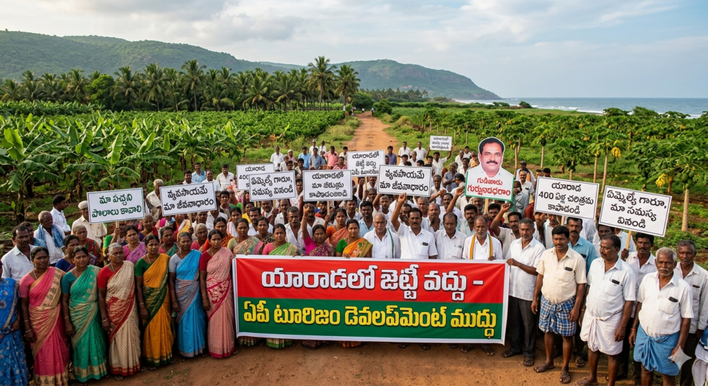 యారాడలో వెల్లువెత్తిన నిరసన’జెట్టీ’ వద్దు – ‘టూరిజం’ ముద్దు!