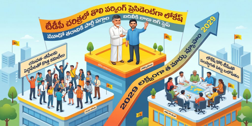 టీడీపీ చరిత్రలో తొలి వర్కింగ్ ప్రెసిడెంట్‌గా లోకేష్