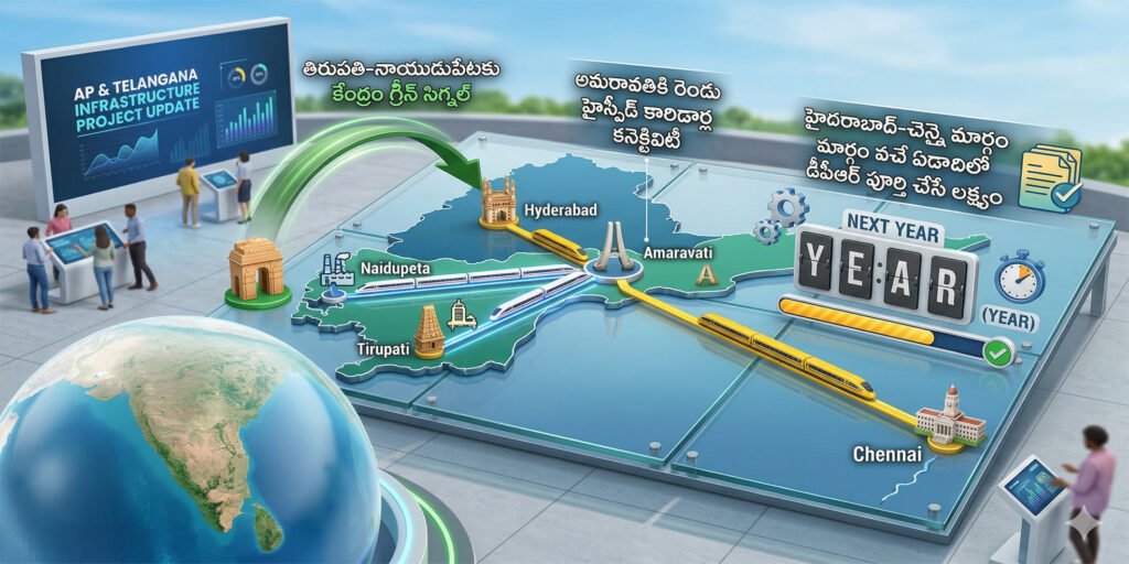 ఏపీ మీదుగా 3 హైస్పీడ్ రైలు కారిడార్లు..
