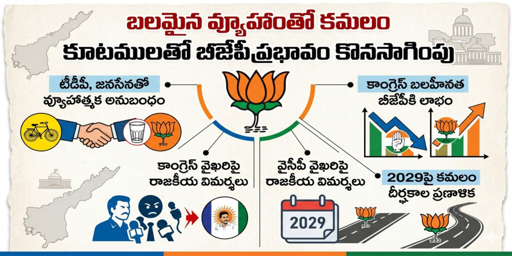 బలమైన వ్యూహాంతో కమలం