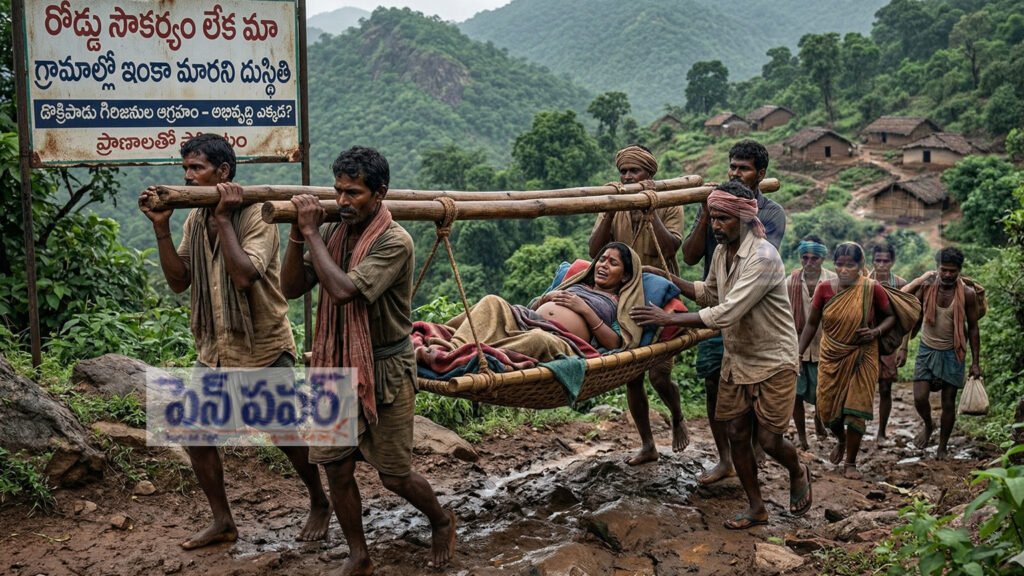 గిరిజనులకు తప్పని డోలి కష్టాలు