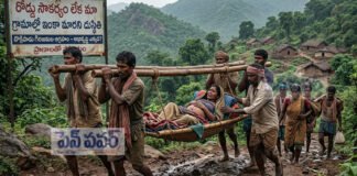 గిరిజనులకు తప్పని డోలి కష్టాలు