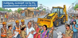 హైడ్రా చర్యలకు అడ్డుపడిన.. దంపతులపై కేసు నమోదు..