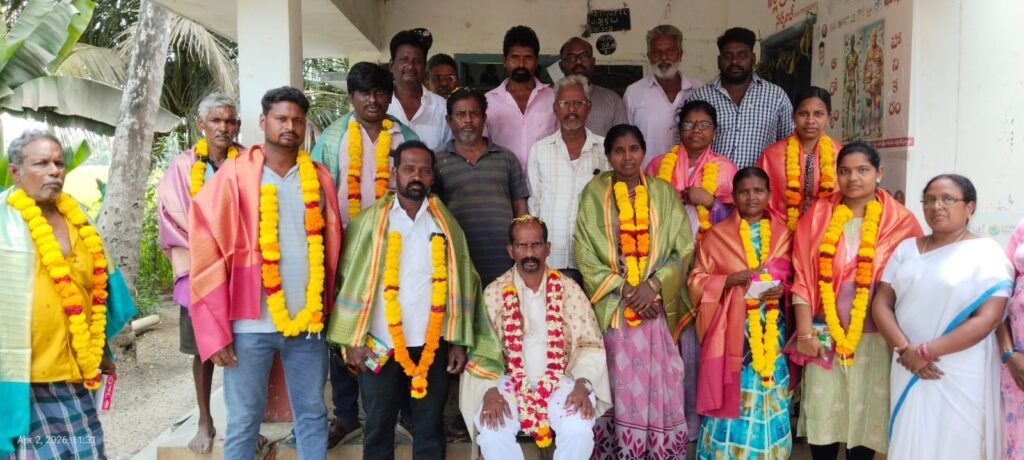 ఒంటితాడి గ్రామ పంచాయతీలో పాలకవర్గానికి ఘన సన్మానం