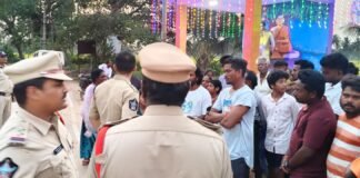 అంబేద్కర్ జయంతి ఏర్పాట్లపై పోలీసుల పర్యవేక్షణ