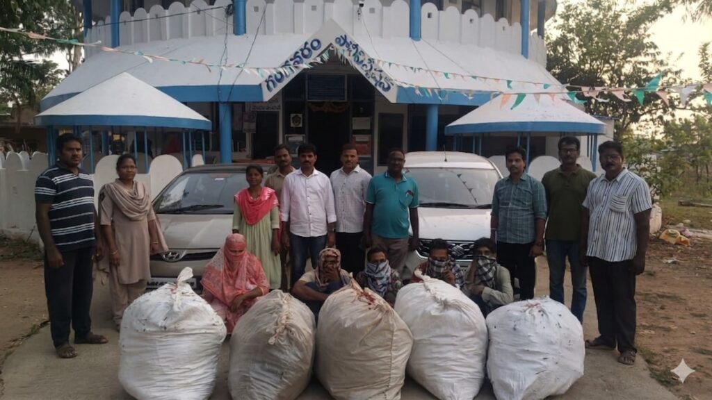 60 లక్షల విలువైన 120 కేజీల గంజాయి స్వాధీనం