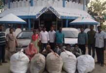 60 లక్షల విలువైన 120 కేజీల గంజాయి స్వాధీనం