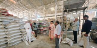 జగన్నాథగిరిలో రఘురామా రైస్ మిల్ తనిఖీ