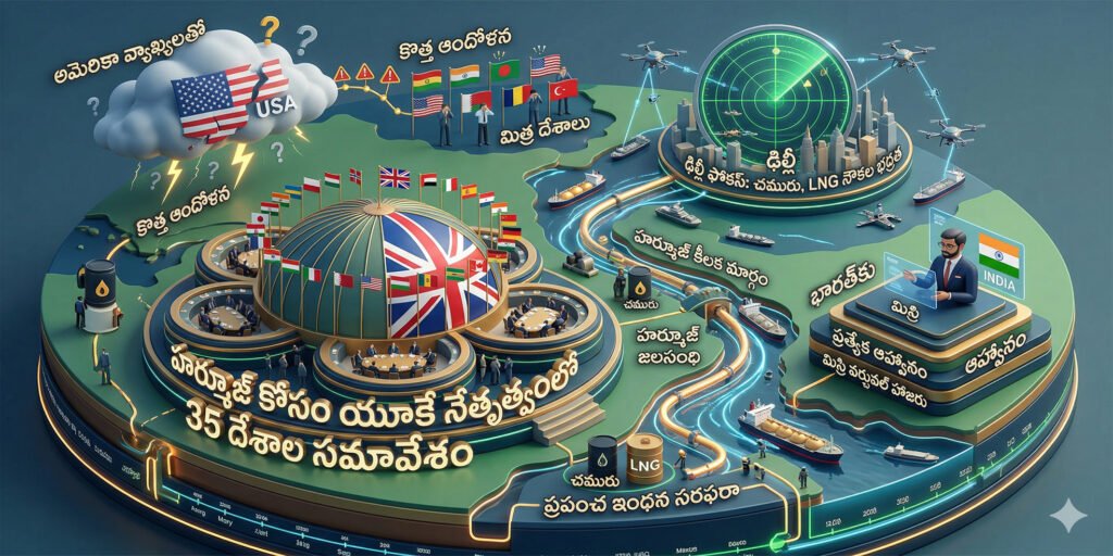 హర్మూజ్‌ను తెరవడానికి 35 దేశాలు ప్రయత్నాలు..