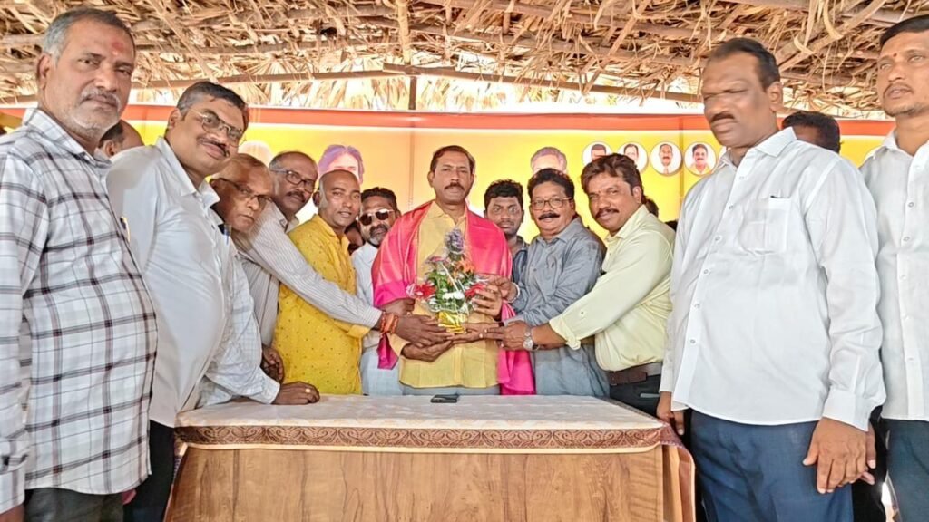 పల్లా ను అభినందనలు తెలిపిన  స్టీల్ టీఎన్టీయుసీ నాయకులు