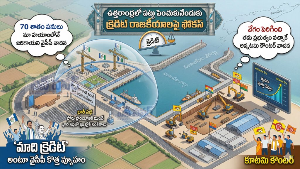 వైసీపీ క్రెడిట్ వార్