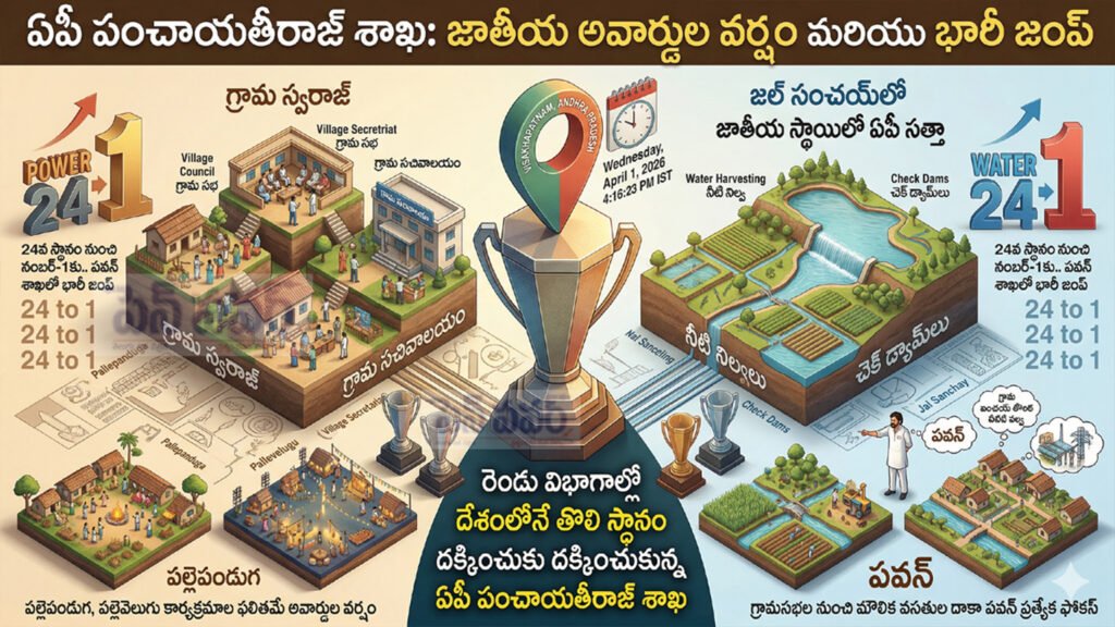 పంచాయితీ రాజ్ శాఖకు అవార్డుల పంట