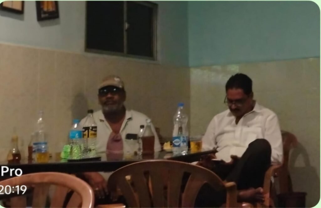 ఆన్ డ్యూటీలోనే విందు మందు…