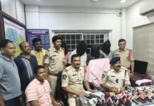 కేబుల్ వైర్ చోరీ కేసులో నలుగురు అరెస్ట్