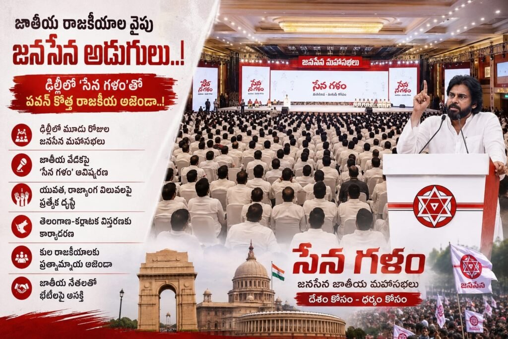 జాతీయ రాజకీయాల వైపు జనసేన అడుగులు..!