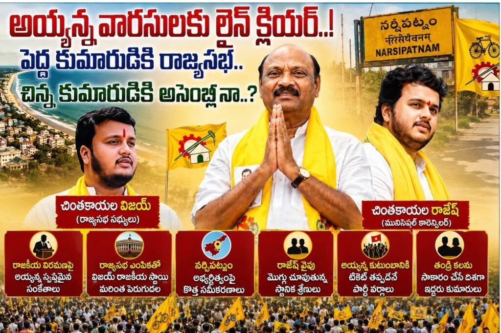 అయ్యన్న వారసులకు లైన్ క్లియర్..!