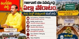 గాజువాక భూ సమస్యలపై పల్లా పోరాటం.. రెండు నెలల్లో పరిష్కారానికి కమిటీ హామీ