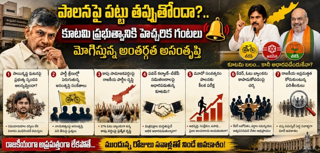 పాలనపై పట్టు తప్పుతోందా?..