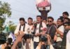 నర్సీపట్నంలో నిరసన ర్యాలీ విజయవంతం