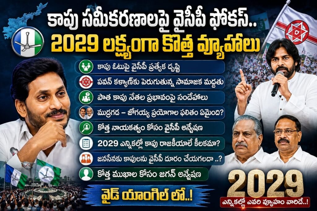 కాపు సమీకరణాలపై వైసీపీ ఫోకస్..