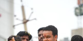 నర్సీపట్నంలో రాజ్యసభ సభ్యుడు విజయ్ కు జన నీరాజనం