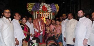 ఫలహార బండి ఊరేగింపులో పాల్గొన్న సుధీర్ రెడ్డి