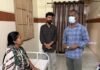 అనారోగ్యంతో చికిత్స పొందుతున్న అంగన్వాడీ టీచర్కు పరామర్శ