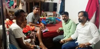 వైసీపీ నాయకుడు వంతల చంటిబాబును పరామర్శించిన జనసేన నాయకుడు గొర్లే వీర వెంకట్
