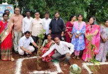 పచ్చదనం పెంపే లక్ష్యం.. రింతాడలో మొక్కలు నాటిన నాయకులు
