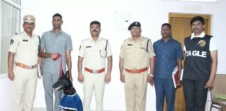 బాపట్ల పోలీస్ శాఖలోకి ‘హంటర్’ జాగిలం