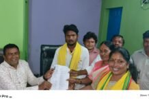 జీకే వీధి–2 ఎంపీటీసీ అభ్యర్థిగా పసుపులేటి చైతన్య వర్మ నామినేషన్ దాఖలు
