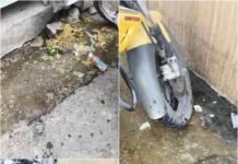 మోహన్ థియేటర్ ఎదుట డ్రైనేజీ దుర్గతి